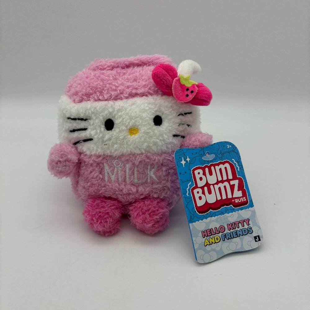 Bum Bumz Sanrio HELLO KITTY MILK Plush FoodTruckBumz Collectible Stuffed Animal